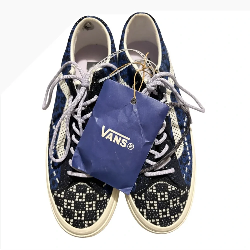 Vans Premium Old Skool 36 EK Knit Cheetah Navy Blue Sneakers Men's 9.5 NWT